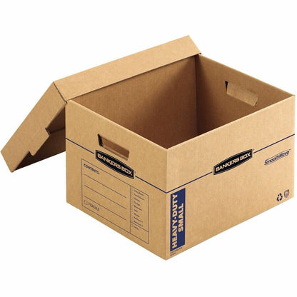 Bankers Box SmoothMove Maximum Strength Moving Boxes - Internal Dimensions: 12" Width x 15" Depth x 10" Height - 8 / Car