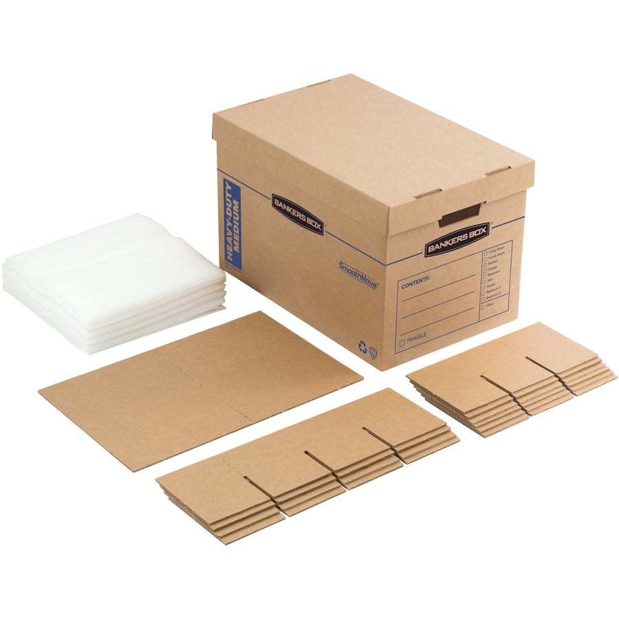 Bankers Box SmoothMove Kitchen Moving Kit - Internal Dimensions: 12.25" Width x 18.50" Depth x 12" Height - 1 Carton