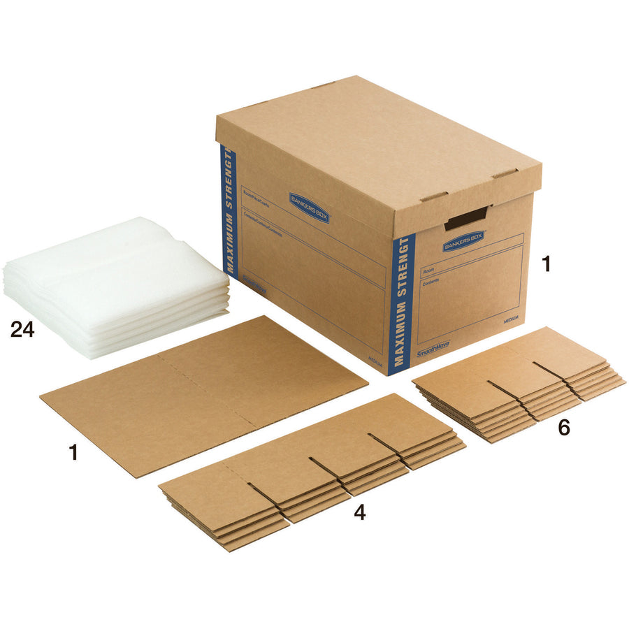 Bankers Box SmoothMove Kitchen Moving Kit - Internal Dimensions: 12.25" Width x 18.50" Depth x 12" Height - 1 Carton
