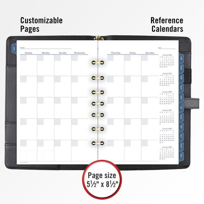 At-A-Glance Buckle Closure Undated Desk Start Set - Julian Dates - Weekly, Monthly - 8:00 AM to 5:00 PM - 1 Month, 1 Wee