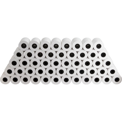 Business Source Thermal Paper Rolls - 2 1/4" x 80 ft - 48 g/m² Grammage - Smooth - FSC - White - 50 / Carton