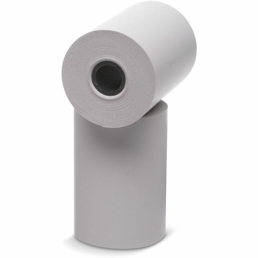 Business Source Thermal Paper Rolls - 2 1/4" x 80 ft - 48 g/m² Grammage - Smooth - FSC - White - 50 / Carton