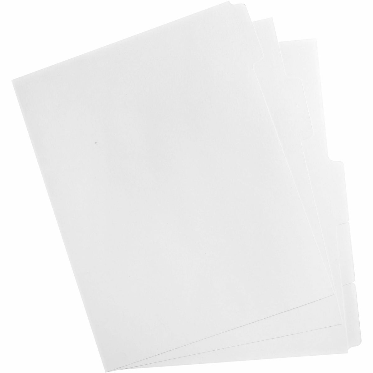 Business Source Double-reverse Printer Print-on Dividers - Print-on Tab(s) - 5 Tab(s)/Set - Letter - 8.50" Width x 11" L