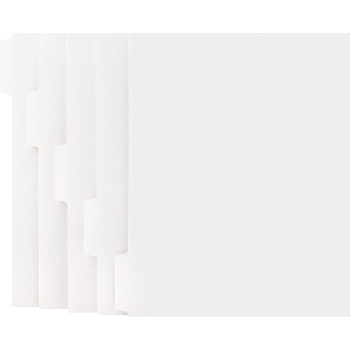 Business Source Straight Collated Print-on Tab Divider - Print-on Tab(s) - 5 Tab(s)/Set - 9" Divider Width x 11" Divider