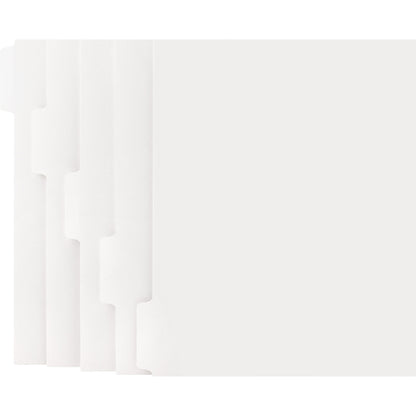 Business Source Straight Collated Print-on Tab Divider - Print-on Tab(s) - 5 Tab(s)/Set - 9" Divider Width x 11" Divider