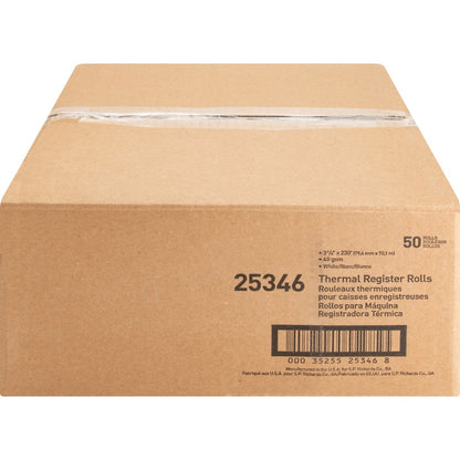 Business Source Thermal Paper - 3 1/8" x 230 ft - 48 g/m² Grammage - Smooth - FSC - White - 50 / Carton