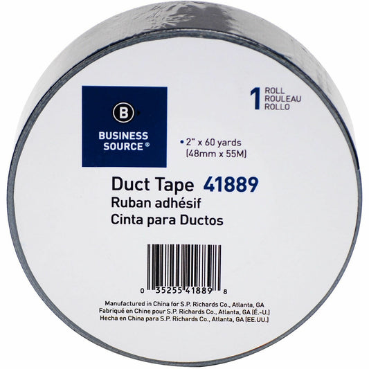 Business Source General-purpose Duct Tape - 60 yd Length x 2" Width x 9 mil Thickness - Black - 1 Roll