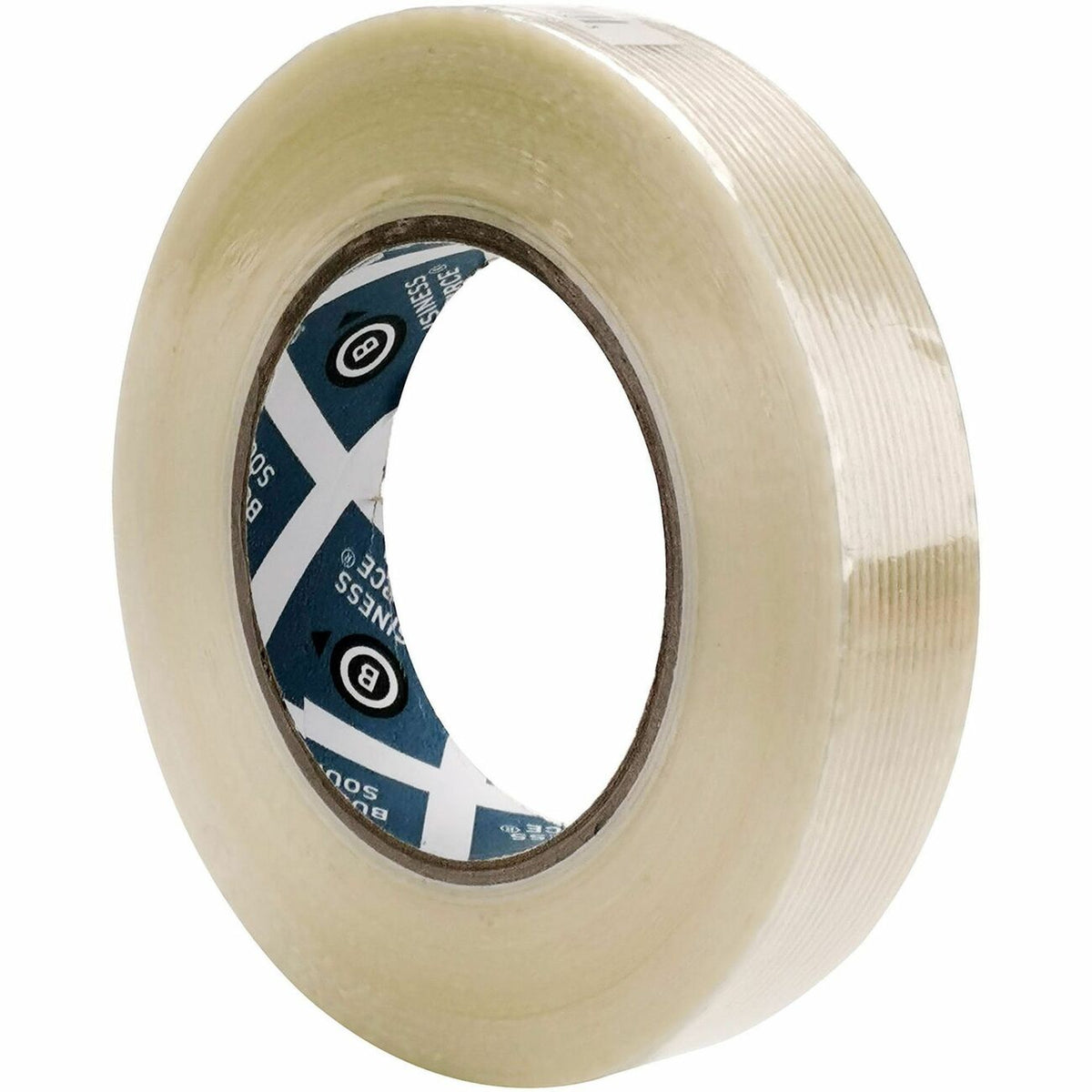 Business Source Filament Tape - 60 yd Length x 1" Width - 3" Core - White - Fiberglass Filament - For Reinforcing - 1 Ro