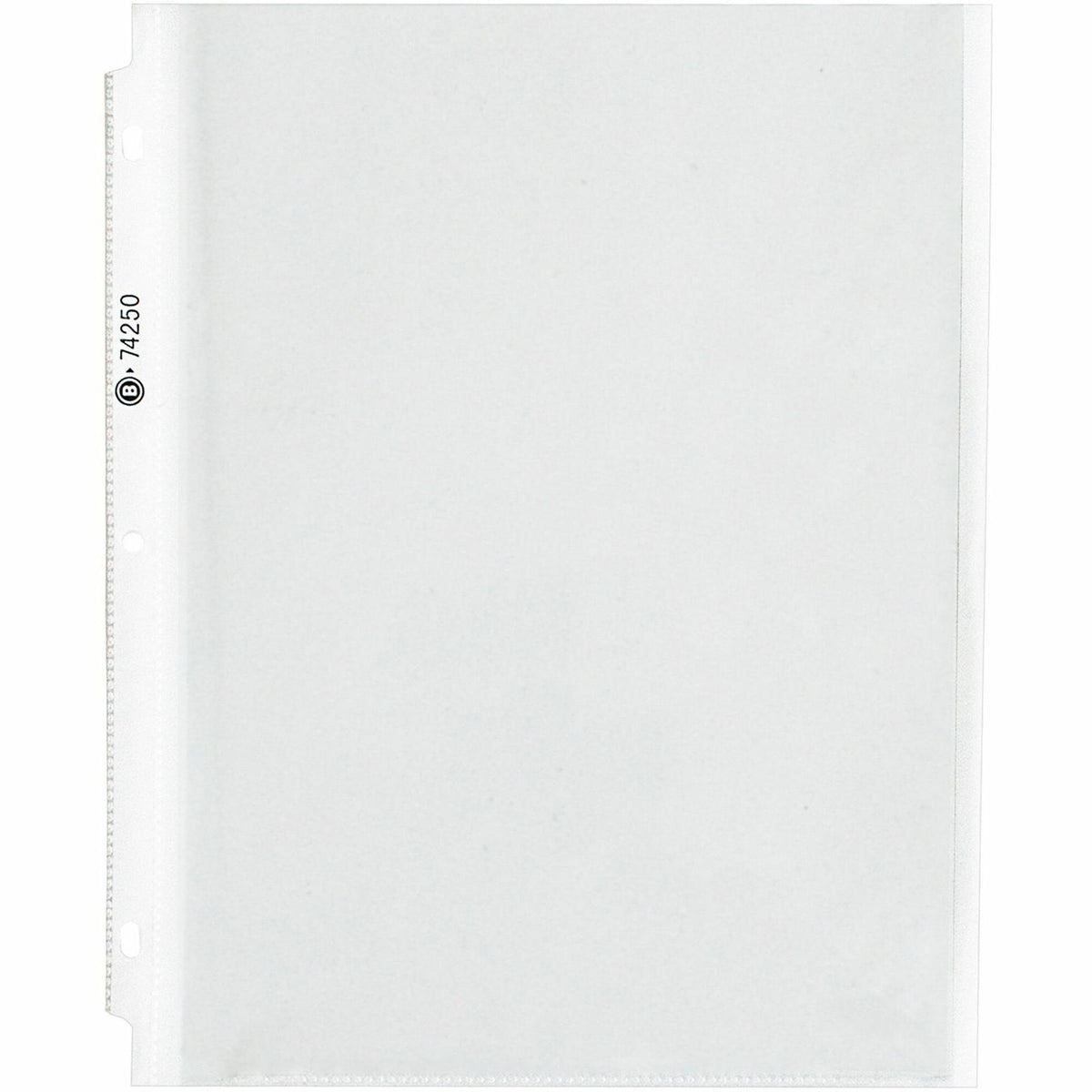 Business Source Heavy-duty Sheet Protectors - 8.5" Width x 4 mil Thickness - 100 x Sheet Capacity - Ring Binder - Top Lo