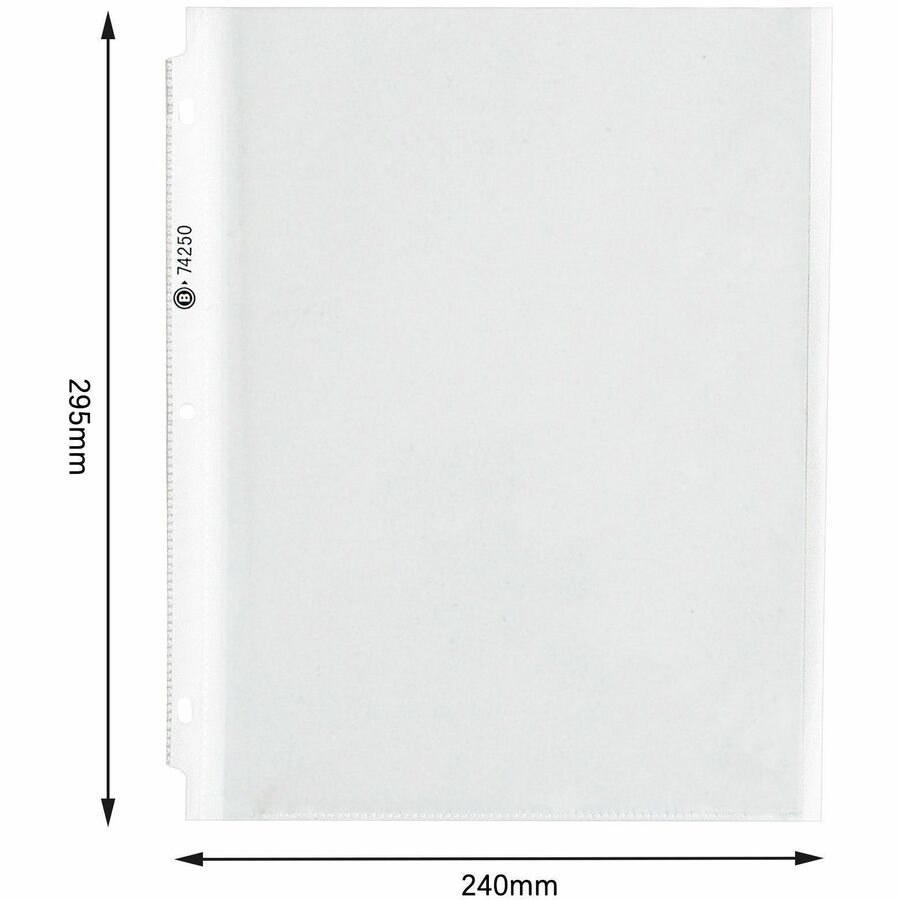 Business Source Heavy-duty Sheet Protectors - 8.5" Width x 4 mil Thickness - 100 x Sheet Capacity - Ring Binder - Top Lo