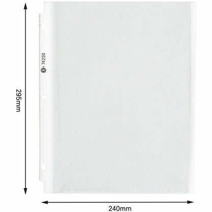 Business Source Heavy-duty Sheet Protectors - 8.5" Width x 4 mil Thickness - 100 x Sheet Capacity - Ring Binder - Top Lo
