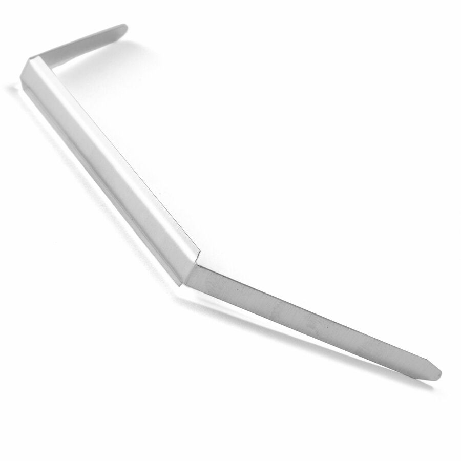 Business Source Prong Fastener Base - for Paper - Silver - 100 / Box