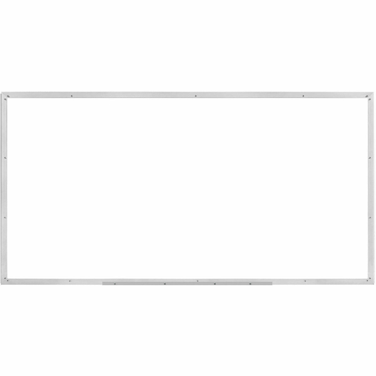 Lorell Dry-erase Board - 96" (8 ft) Width x 48" (4 ft) Height - White Styrene Surface - Silver Aluminum Frame - Rectangl
