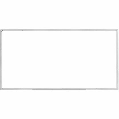 Lorell Dry-erase Board - 96" (8 ft) Width x 48" (4 ft) Height - White Styrene Surface - Silver Aluminum Frame - Rectangl