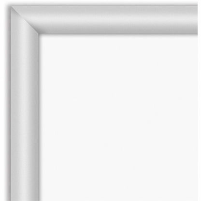 Lorell Dry-erase Board - 96" (8 ft) Width x 48" (4 ft) Height - White Styrene Surface - Silver Aluminum Frame - Rectangl