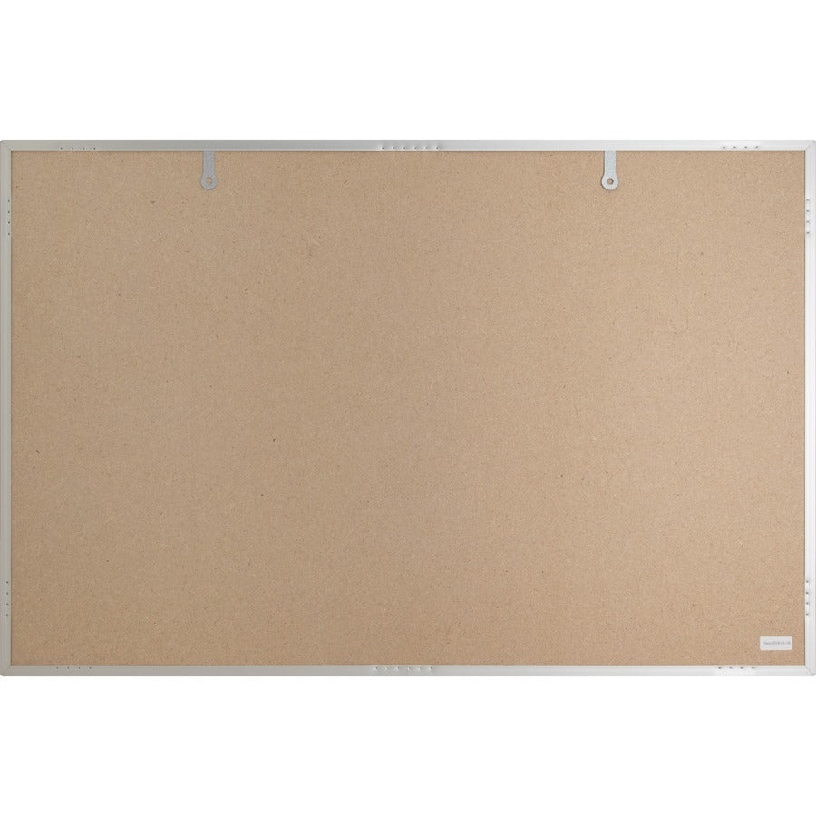 Lorell 19765 Bulletin Board - 36" Board Height x 48" Board Width - Cork Surface - Long Lasting, Warp Resistant - Brown A