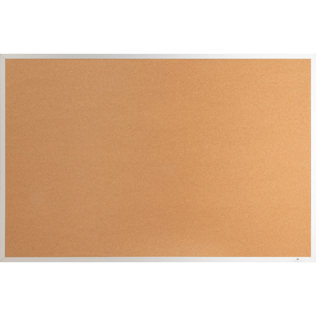 Lorell 19765 Bulletin Board - 36" Board Height x 48" Board Width - Cork Surface - Long Lasting, Warp Resistant - Brown A