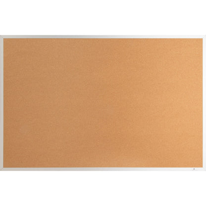 Lorell 19765 Bulletin Board - 36" Board Height x 48" Board Width - Cork Surface - Long Lasting, Warp Resistant - Brown A