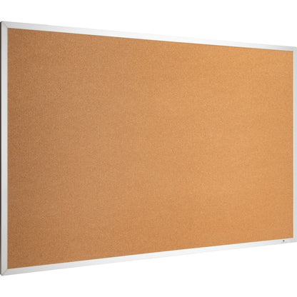Lorell 19765 Bulletin Board - 36" Board Height x 48" Board Width - Cork Surface - Long Lasting, Warp Resistant - Brown A