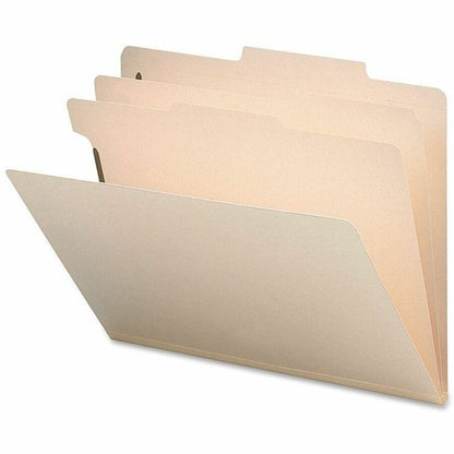 Business Source Letter Recycled Classification Folder - 8 1/2" x 11" - 2" Expansion - 2" Fastener Capacity - 2 Divider -