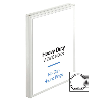 Business Source Round-ring View Binder - 1/2" Binder Capacity - Letter - 8 1/2" x 11" Sheet Size - 125 Sheet Capacity - 