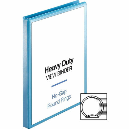Business Source Round-ring View Binder - 1/2" Binder Capacity - Letter - 8 1/2" x 11" Sheet Size - 125 Sheet Capacity - 