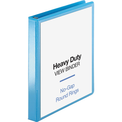 Business Source Round-ring View Binder - 1" Binder Capacity - Letter - 8 1/2" x 11" Sheet Size - 225 Sheet Capacity - Fa
