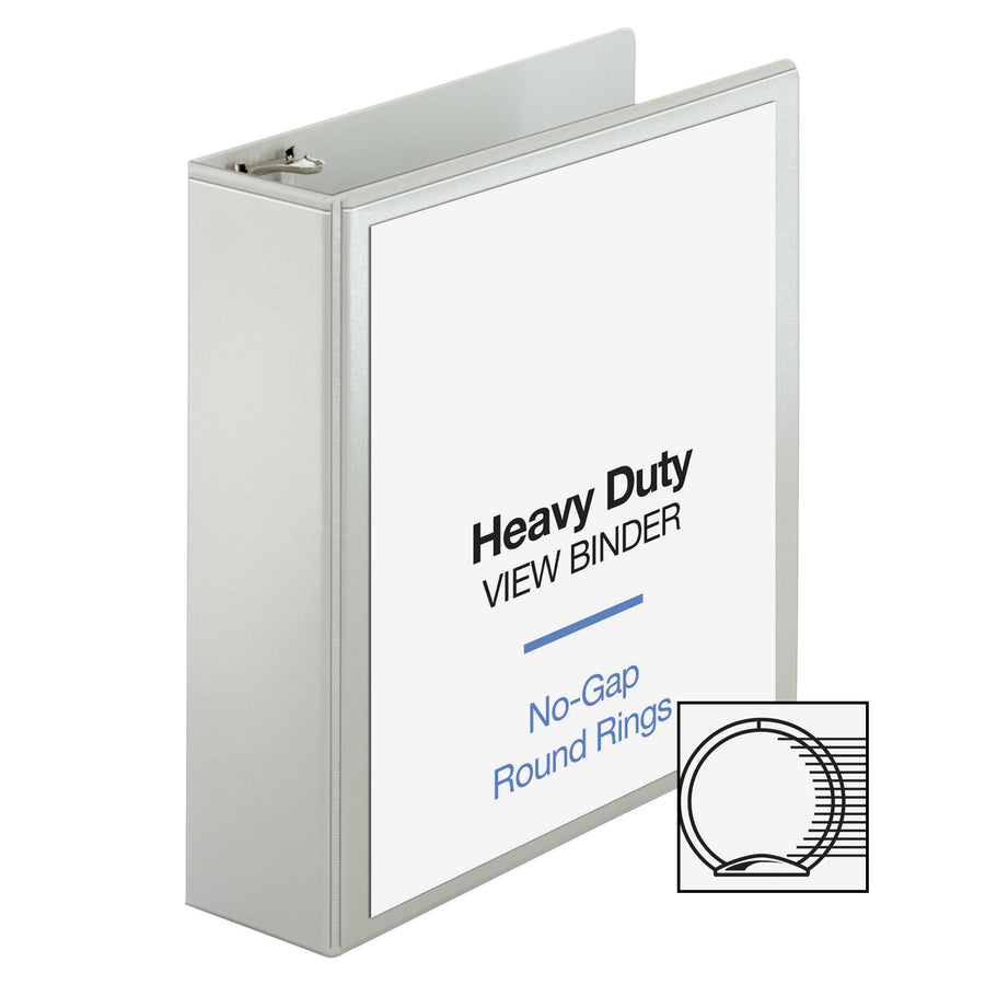 Business Source Round-ring View Binder - 3" Binder Capacity - Letter - 8 1/2" x 11" Sheet Size - 625 Sheet Capacity - Fa