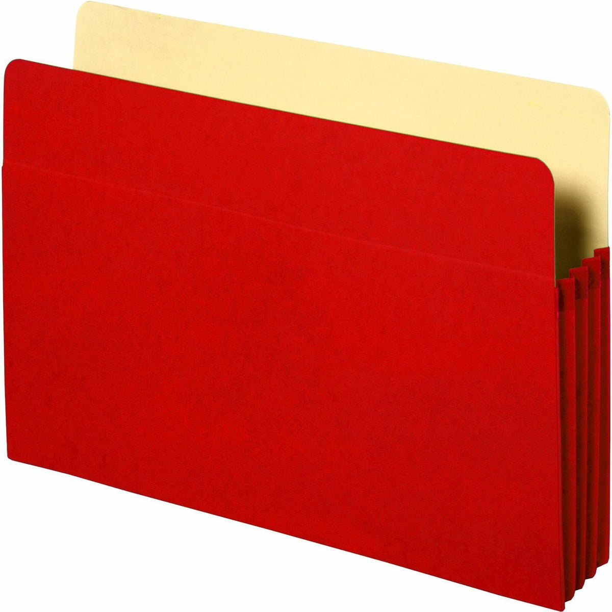 Business Source Letter Recycled File Pocket - 8 1/2" x 11" - 3 1/2" Expansion - Red - Tyvek Gusset, Durable, Reinforced 
