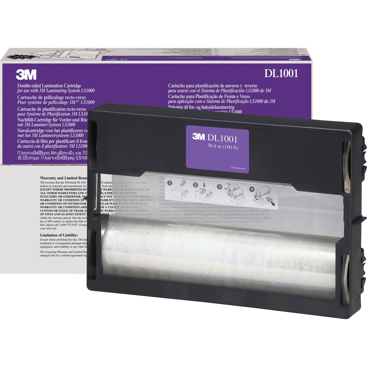 Scotch Cool Laminating System Refills - Laminating Pouch/Sheet Size: 12" Width x 100 ft Length x 5.60 mil Thickness - Gl