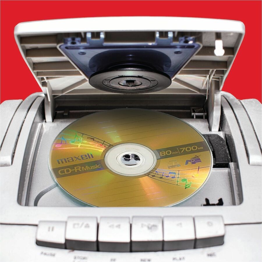 Maxell CD-R80 CD Recordable Media - CD-R - 700 MB - 50 / Pack - Gold - 120mm - 1.33 Hour Maximum Recording Time