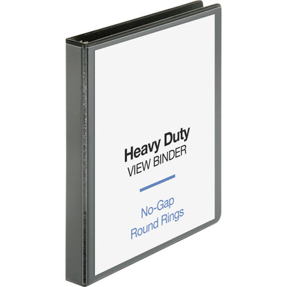 Business Source Heavy-duty View Binder - 1" Binder Capacity - Letter - 8 1/2" x 11" Sheet Size - 225 Sheet Capacity - Fa