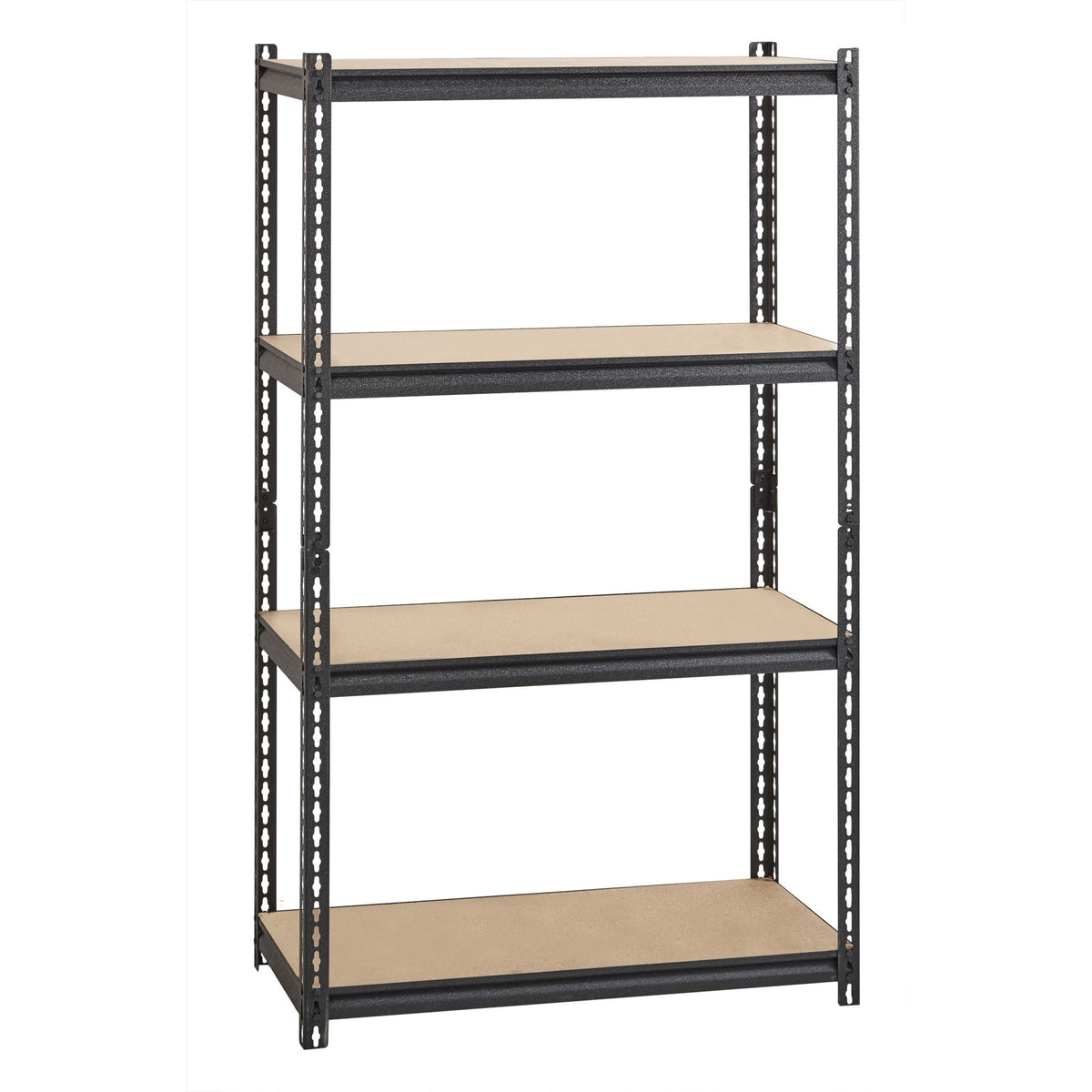 Lorell Iron Horse 2300 lb Capacity Riveted Shelving - 4 Shelf(ves) - 60" Height x 36" Width x 18" Depth - 28% Recycled -