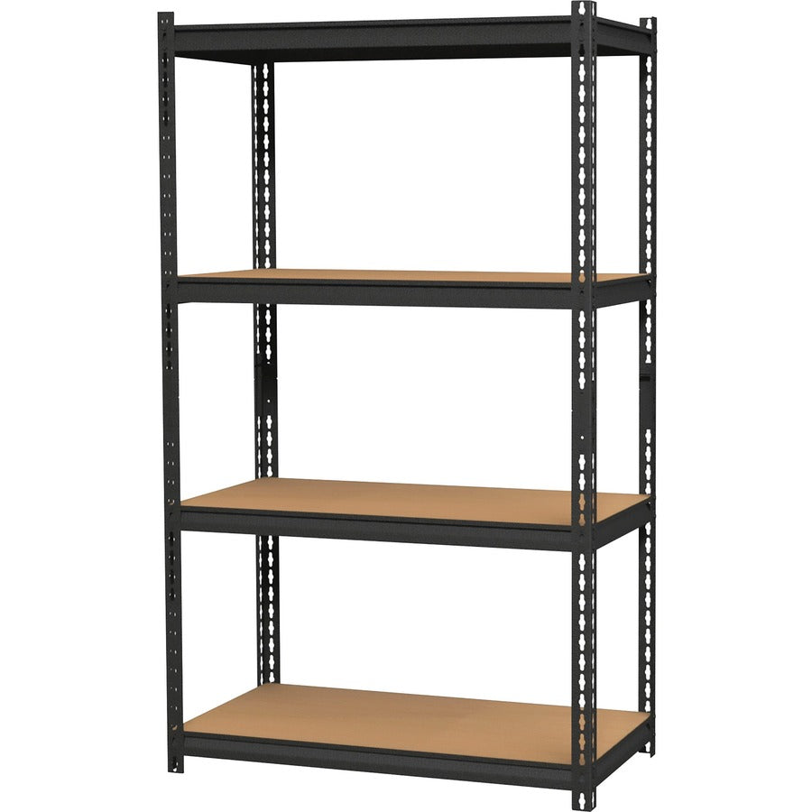 Lorell Iron Horse 2300 lb Capacity Riveted Shelving - 4 Shelf(ves) - 60" Height x 36" Width x 18" Depth - 28% Recycled -