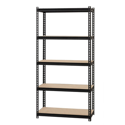Lorell Iron Horse 2300 lb Capacity Riveted Shelving - 5 Shelf(ves) - 72" Height x 36" Width x 18" Depth - 30% Recycled -