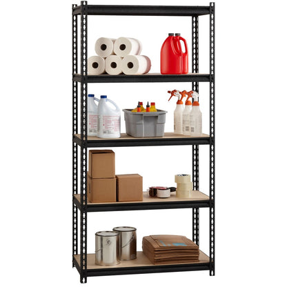 Lorell Iron Horse 2300 lb Capacity Riveted Shelving - 5 Shelf(ves) - 72" Height x 36" Width x 18" Depth - 30% Recycled -
