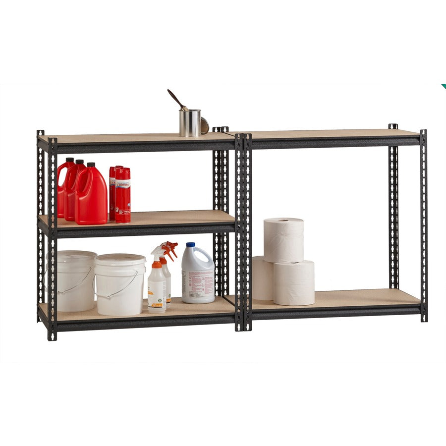 Lorell Iron Horse 2300 lb Capacity Riveted Shelving - 5 Shelf(ves) - 72" Height x 36" Width x 18" Depth - 30% Recycled -