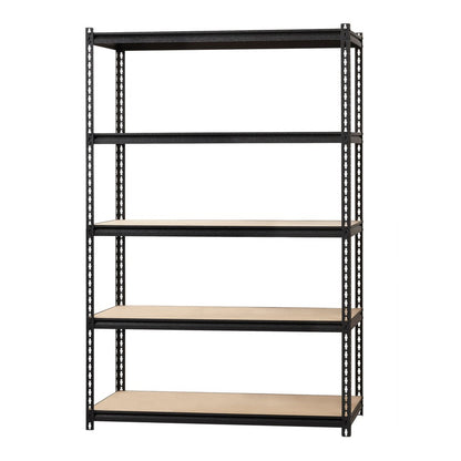 Lorell Iron Horse 2300 lb Capacity Riveted Shelving - 5 Shelf(ves) - 72" Height x 48" Width x 18" Depth - 28% Recycled -