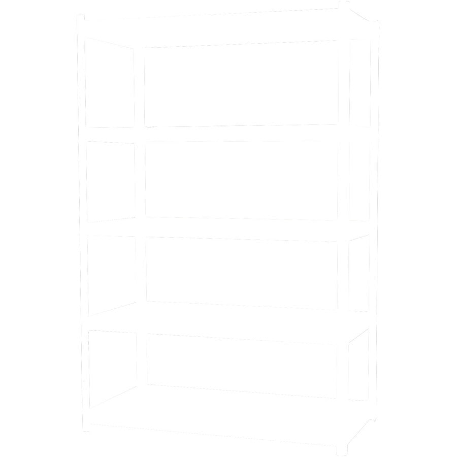 Lorell Iron Horse 2300 lb Capacity Riveted Shelving - 5 Shelf(ves) - 72" Height x 48" Width x 24" Depth - 28% Recycled -