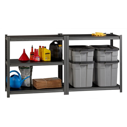 Lorell Iron Horse 3200 lb Capacity Riveted Shelving - 5 Shelf(ves) - 72" Height x 36" Width x 18" Depth - 30% Recycled -