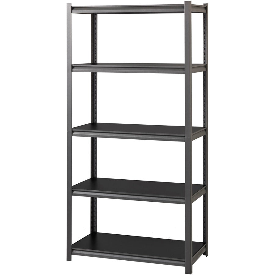 Lorell Iron Horse 3200 lb Capacity Riveted Shelving - 5 Shelf(ves) - 72" Height x 36" Width x 18" Depth - 30% Recycled -