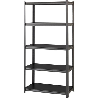 Lorell Iron Horse 3200 lb Capacity Riveted Shelving - 5 Shelf(ves) - 72" Height x 36" Width x 18" Depth - 30% Recycled -