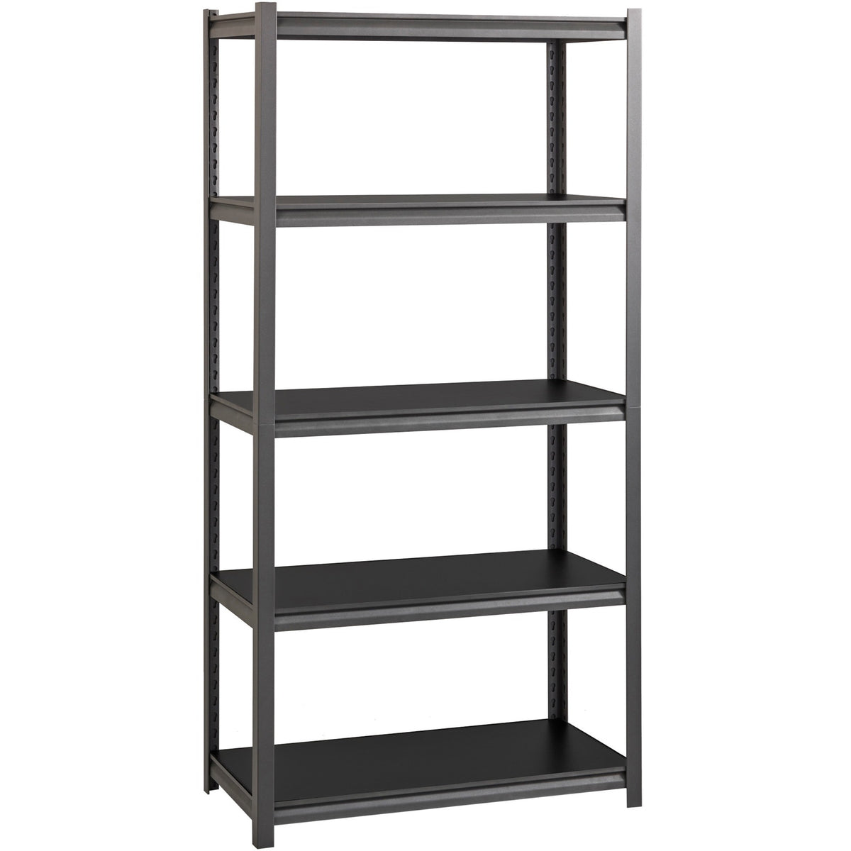 Lorell Iron Horse 3200 lb Capacity Riveted Shelving - 5 Shelf(ves) - 72" Height x 36" Width x 18" Depth - 30% Recycled -