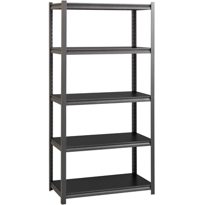 Lorell Iron Horse 3200 lb Capacity Riveted Shelving - 5 Shelf(ves) - 72" Height x 36" Width x 18" Depth - 30% Recycled -