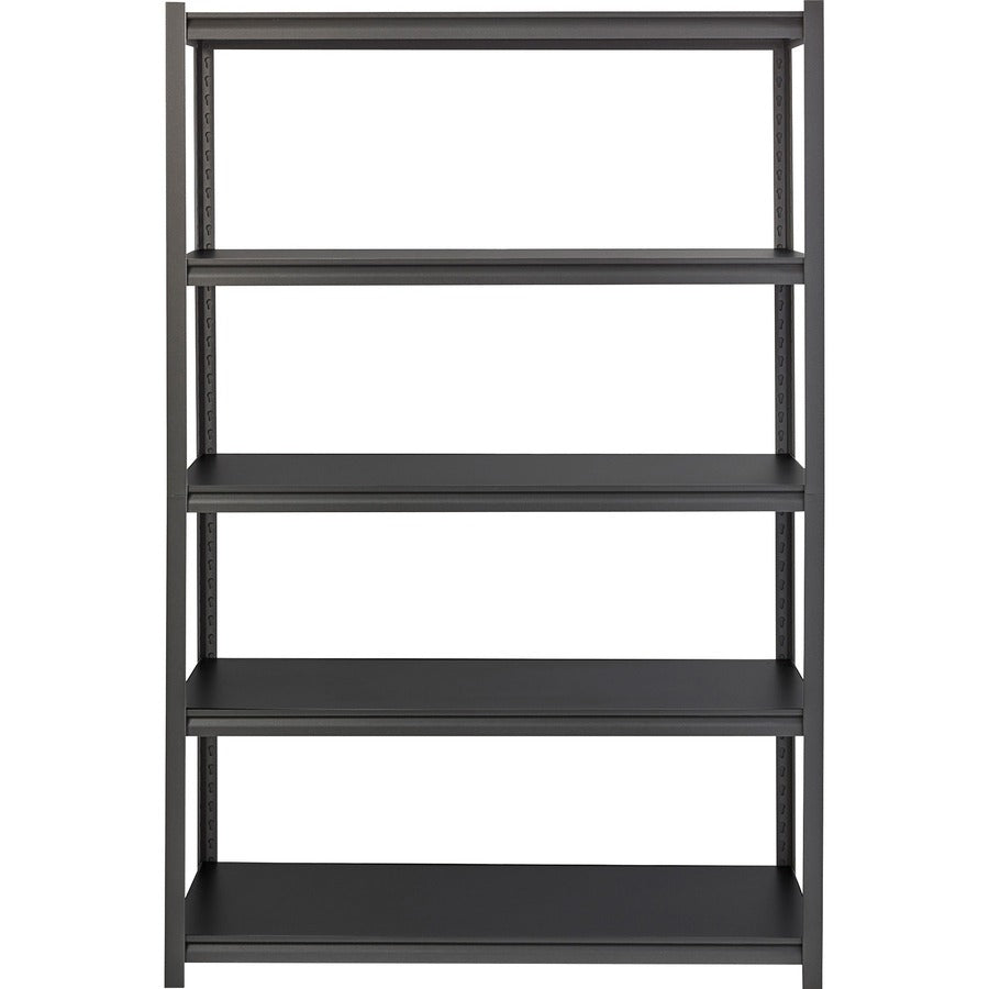 Lorell Iron Horse 3200 lb Capacity Riveted Shelving - 5 Shelf(ves) - 72" Height x 48" Width x 24" Depth - 28% Recycled -