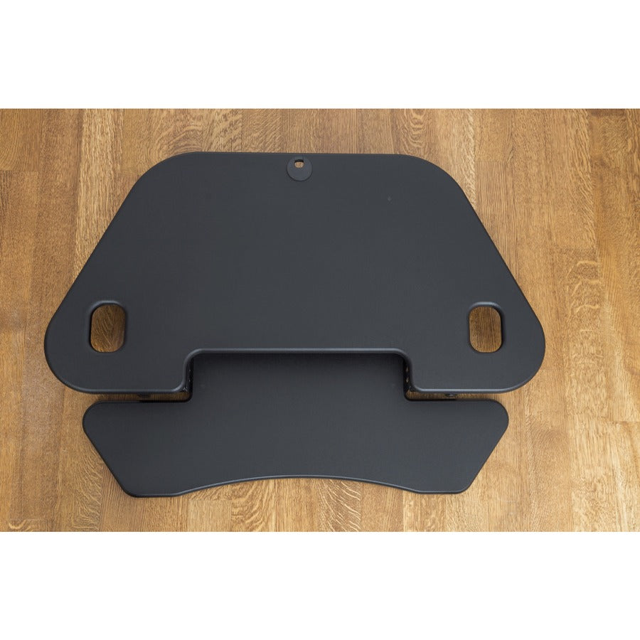 Lorell Corner Desk Riser - 40 lb Load Capacity - 18" Height x 45.50" Width - Desktop - Black - 1 Each
