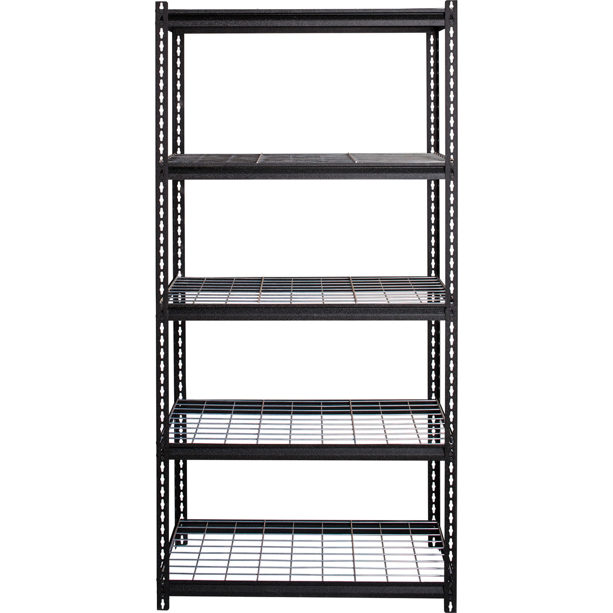 Lorell Wire Deck Shelving - 5 Shelf(ves) - 72" Height x 36" Width x 18" Depth - Easy to Clean, Heavy Duty, Rust Resistan