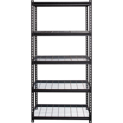 Lorell Wire Deck Shelving - 5 Shelf(ves) - 72" Height x 36" Width x 18" Depth - Easy to Clean, Heavy Duty, Rust Resistan