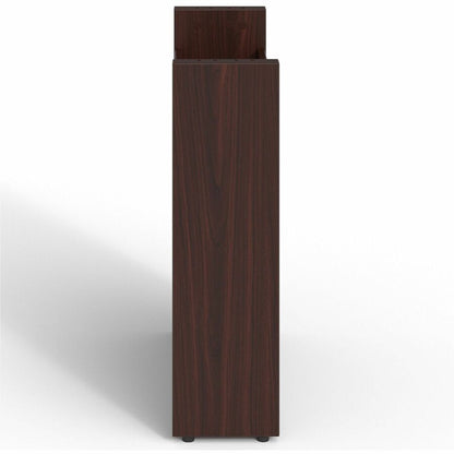 Lorell Prominence 2.0 Modular Table Base with Door - Mahogany Base - 28" Height x 24" Width x 8" Depth - Office - Assemb