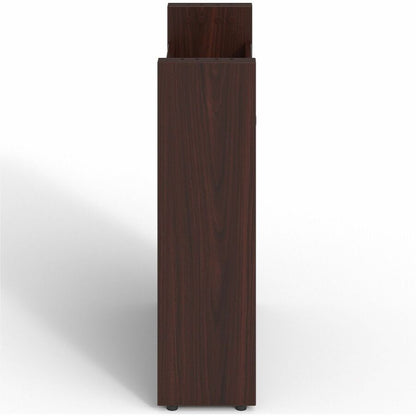 Lorell Prominence 2.0 Modular Table Base with Door - Mahogany Base - 28" Height x 24" Width x 8" Depth - Office - Assemb
